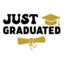 Just Graduated Celebration Sticker