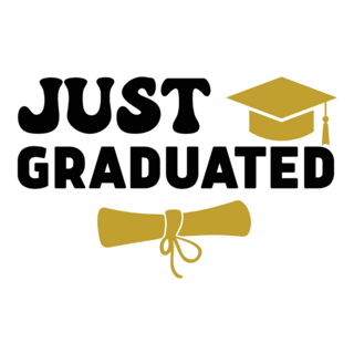 Just Graduated Celebration Sticker
