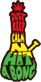 Just Keep Calm And Hit A Bong Sticker