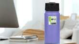 Just One More Game Pickleball Sticker on a Water Bottle (New) example
