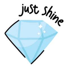 Just Shine Crystal Sticker