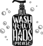 Just Wash Your Hands Sticker