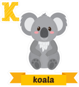 K is for Koala Sticker