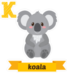 K is for Koala Sticker