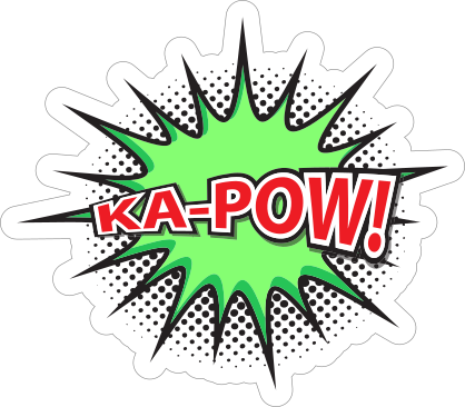 Ka Pow Comic Sticker