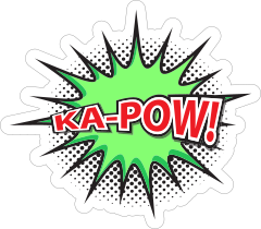 Ka Pow Comic Sticker