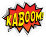 Kaboom Comic Sticker