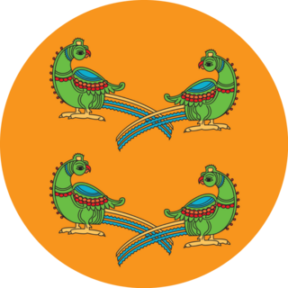 Kalamkari Indian Traditional Art Sticker