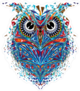 Kaleidoscopic Owl Sticker