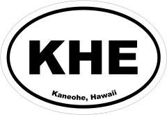Kaneohe, Hawaii Oval Stickers