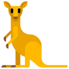 Kangaroo Flat Icon Emoji Illustration Sticker