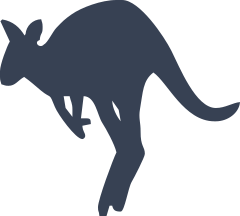 Kangaroo Hopping Forward Sticker