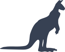 Kangaroo Silhouette Sticker