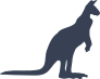 Kangaroo Silhouette Sticker