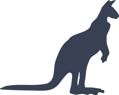 Kangaroo Silhouette Sticker