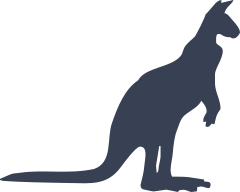 Kangaroo Silhouette Sticker