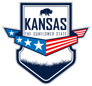 Kansas Bison Badge Sticker