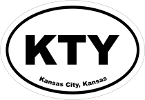 Kansas City, Kansas Oval Stickers
