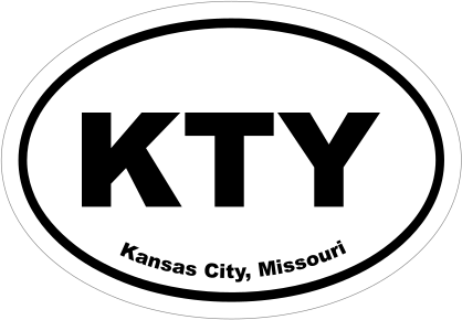 Kansas City, Missouri Oval Stickers