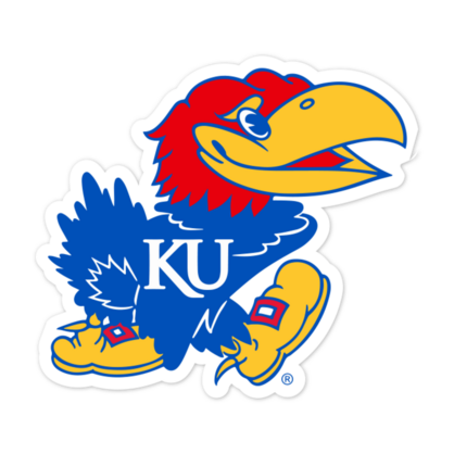 Kansas Jayhawks NCAA Logo Sticker