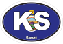 Kansas Ks State Flag Oval Sticker