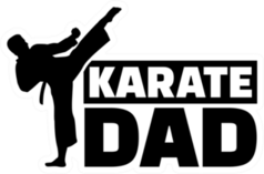 Karate Dad Sticker