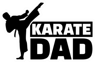 Karate Dad Sticker