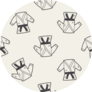 Karate Doodle Seamless Pattern Sticker