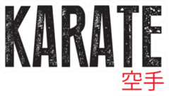 Karate Font, Karate Japan Sticker