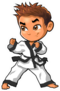 Karate Martial Arts Tae Kwon Do Dojo Sticker