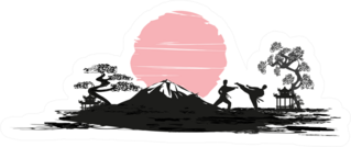 Karate Occupations Beautiful Sticker