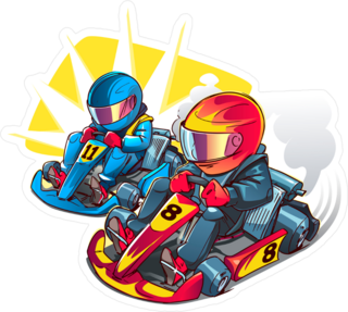 Karting Race Sticker