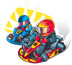 Karting Race Sticker