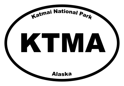 Katmai National Park Oval Sticker