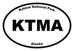 Katmai National Park Oval Sticker