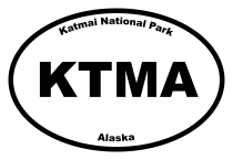Katmai National Park Oval Sticker