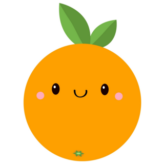 Kawaii Baby Orange Sticker