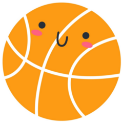 Kawaii Basketball Sticker