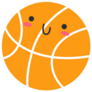 Kawaii Basketball Sticker