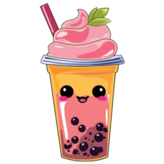 Kawaii Bubble Tea Sticker