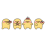 Kawaii Cherry Duck Sticker