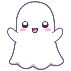 Kawaii Cute Ghost Sticker
