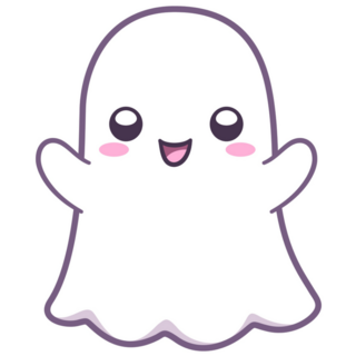 Kawaii Cute Ghost Sticker