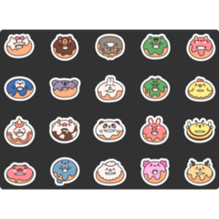 Kawaii Donut Sticker Sheet