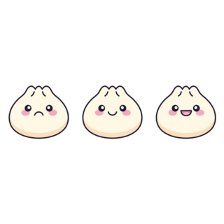 Kawaii Dumplings Sticker 