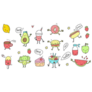Kawaii Food Sticker Sheet