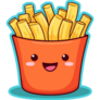 Kawaii French Fries Sticker