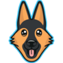 Kawaii German Shepherd Sticker