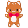 Kawaii Gingerbread Cat Sticker