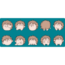 Kawaii Hedgehog Sticker Sheet